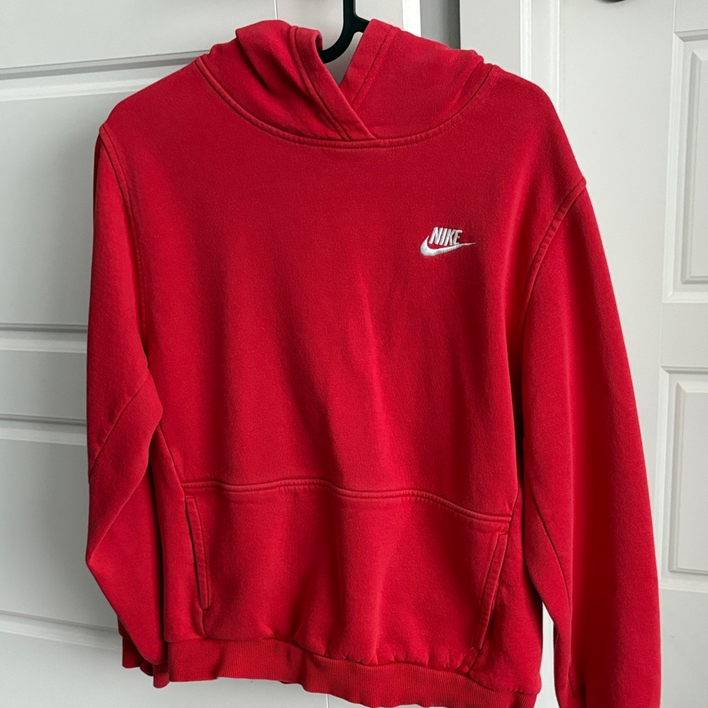 Kids Nike Red Hoodie Sweater